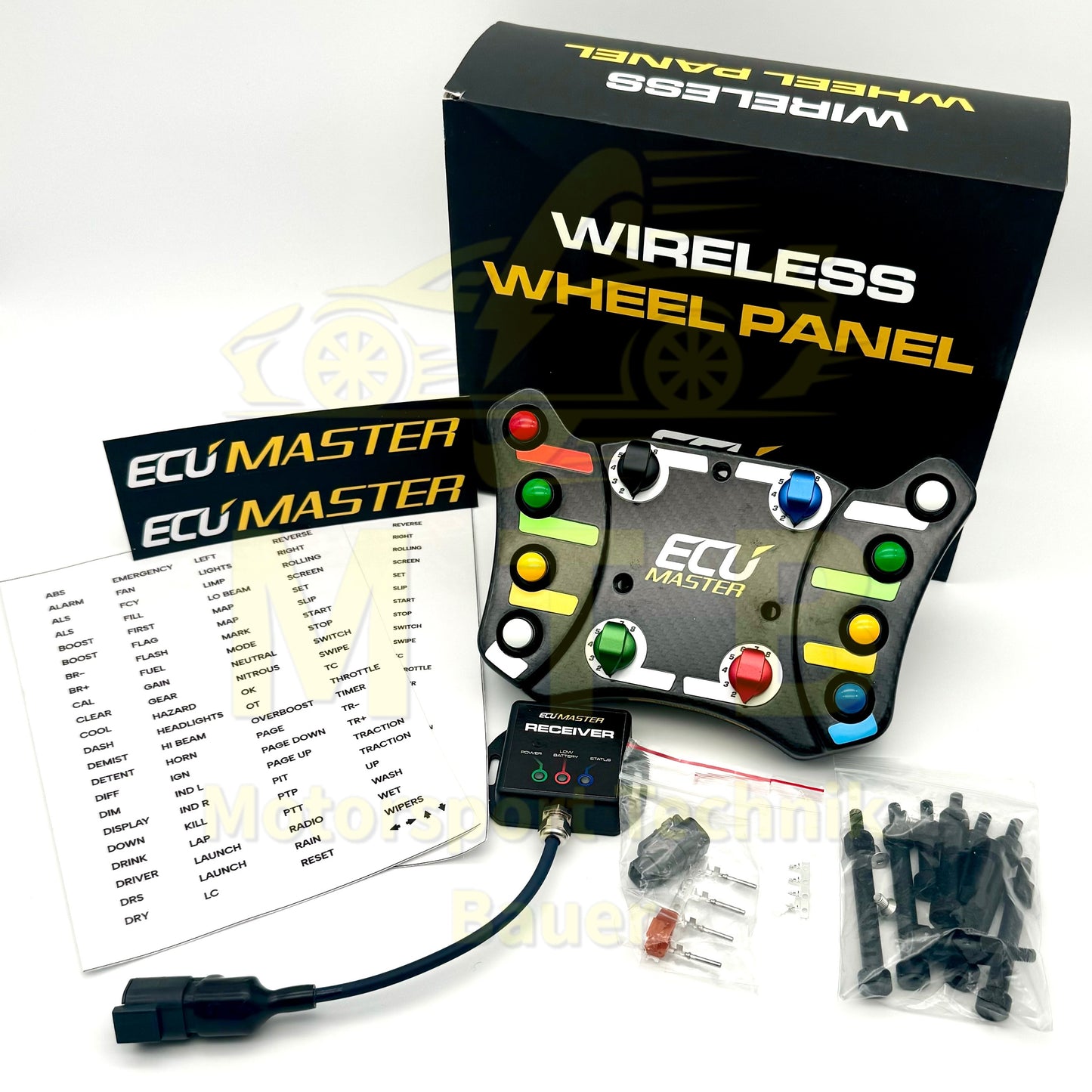 Kabelloses Lenkrad Panel Carbon